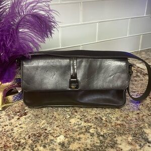 Ann Taylor clutch purse brown mint condition
